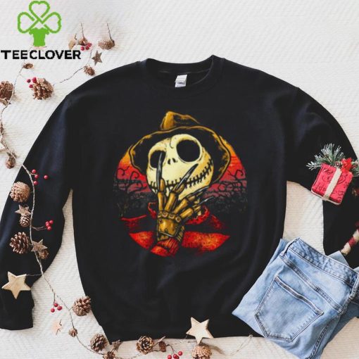 Jack Skellington Freddy Krueger Nightmare Before Christmas T Shirt