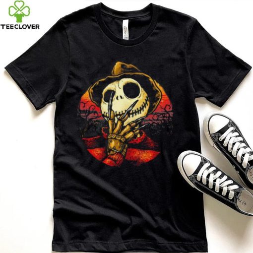 Jack Skellington Freddy Krueger Nightmare Before Christmas T Shirt