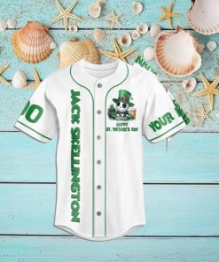 Jack Skellington Happy St Patrick’s Day Customized Baseball Jersey
