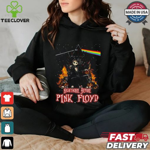 Jack Skellington Iron Throne Nightmare Before Pink Floyd Halloween 2024 Shirt