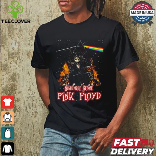 Jack Skellington Iron Throne Nightmare Before Pink Floyd Halloween 2024 Shirt
