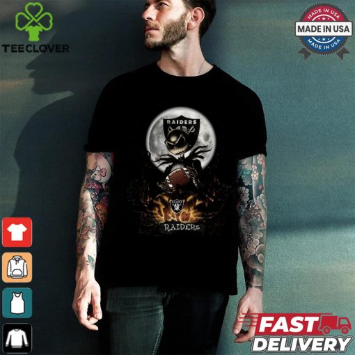 Jack Skellington Las Vegas Raiders Halloween Is Coming 2024 Shirt