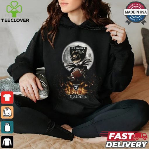 Jack Skellington Las Vegas Raiders Halloween Is Coming 2024 Shirt