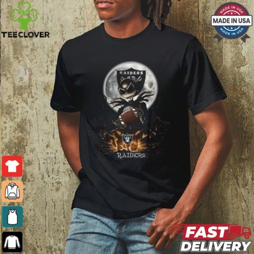 Jack Skellington Las Vegas Raiders Halloween Is Coming 2024 Shirt