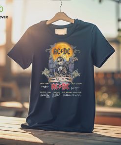 Jack Skellington Mix AC DC Signature Halloween Limited Edition T Shirt