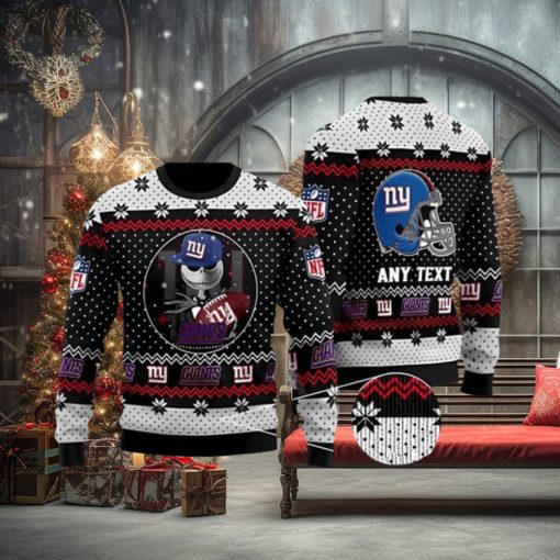 Jack Skellington New York Giant NFL Ugly Christmas Sweater