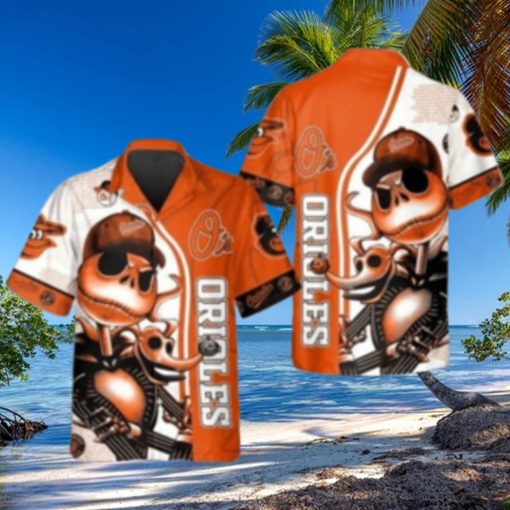 Jack Skellington Orioles Hawaiian Shirt – Spooktacular Style For Baltimore Fans