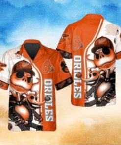 Jack Skellington Orioles Hawaiian Shirt – Spooktacular Style For Baltimore Fans