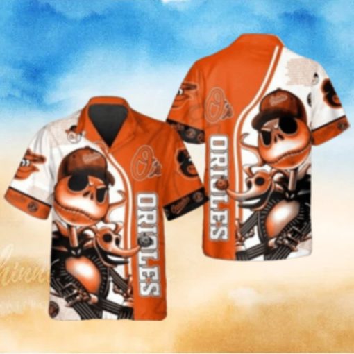 Jack Skellington Orioles Hawaiian Shirt – Spooktacular Style For Baltimore Fans