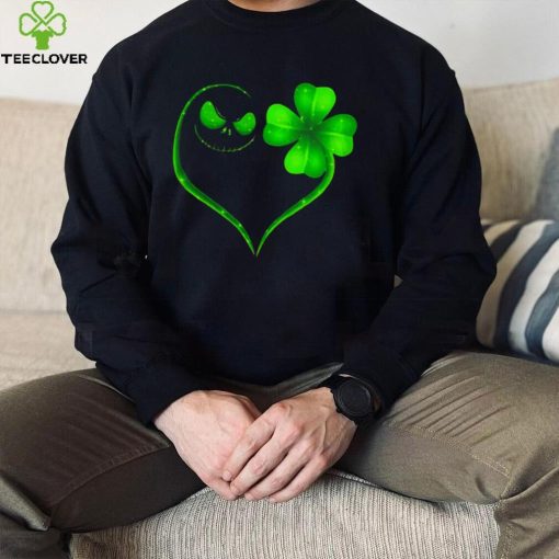 Jack Skellington and Irish Four Leaf Clover hoodie, sweater, longsleeve, shirt v-neck, t-shirt