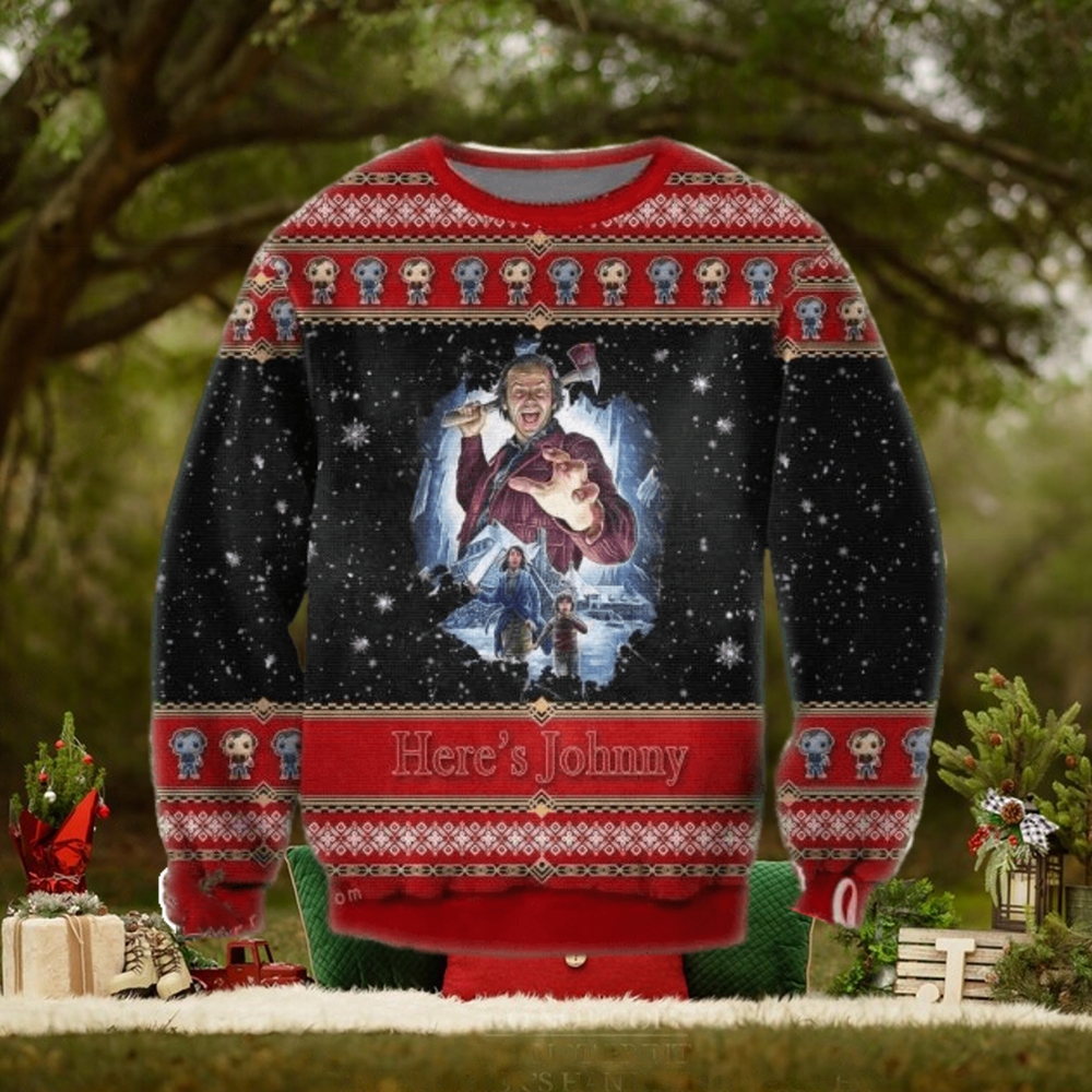 Jack Torrance Danny Torrance Wendy Torrance The Shining Poster Ugly Christmas Sweater Jack Torrance Danny Torrance Wendy Torrance The Shining Poster Ugly Christmas Sweater