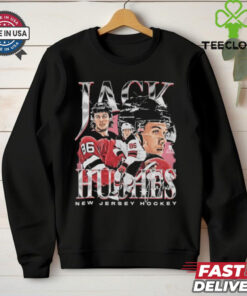 Jack hughes new jersey vintage signature shirt