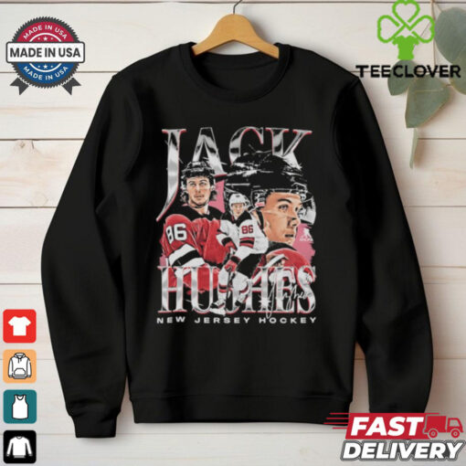 Jack hughes new jersey vintage signature shirt