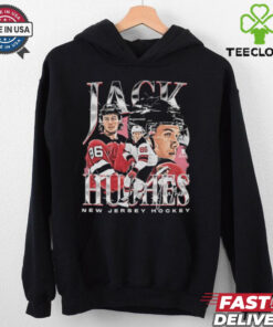 Jack hughes new jersey vintage signature shirt