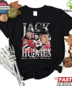 Jack hughes new jersey vintage signature shirt