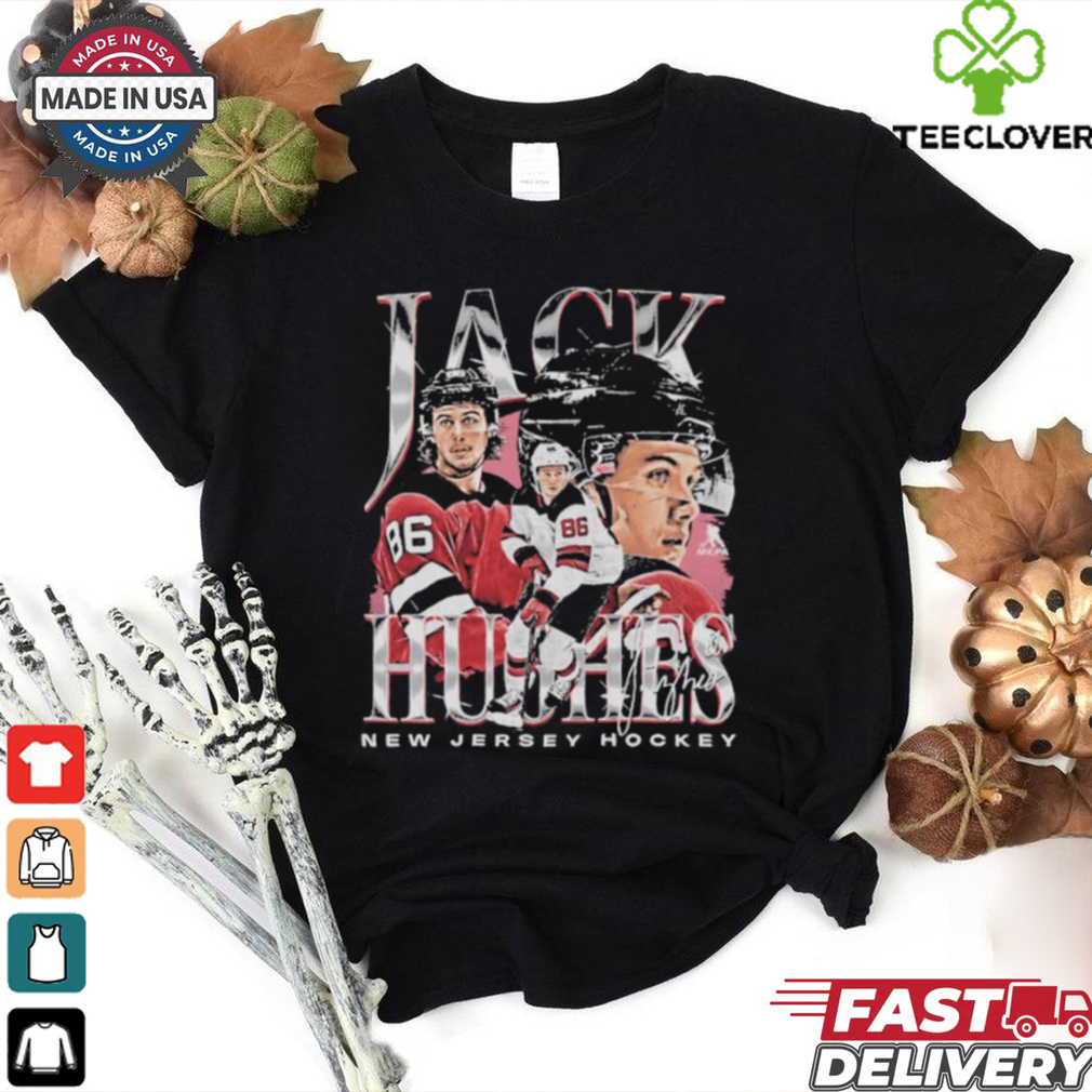 Jack hughes new jersey vintage signature shirt Jack hughes new jersey vintage signature shirt