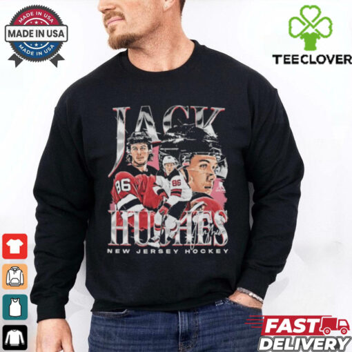 Jack hughes new jersey vintage signature shirt