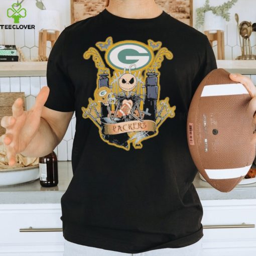 Jack skellington halloween Green Bay Packers fan shirt