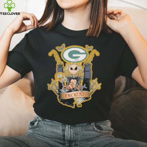 Jack skellington halloween Green Bay Packers fan shirt