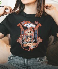 Jack skellington halloween denver broncos fan shirt