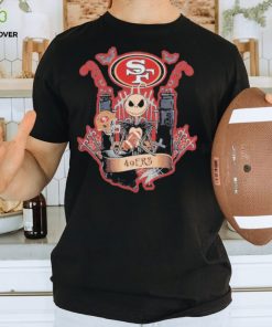 Jack skellington halloween san francisco 49ers fan shirt