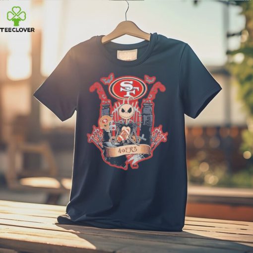 Jack skellington halloween san francisco 49ers fan shirt