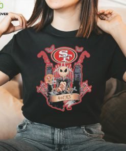 Jack skellington halloween san francisco 49ers fan shirt