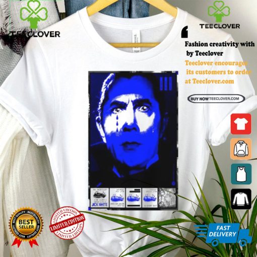 Jack white in nashville tn on august 13 2024 tour poster shirt