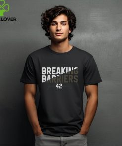 Jackie Robinson Day Breaking Barriers Legend Black Hoodie Sweat shirt