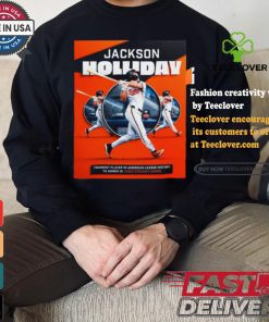 Jackson Holliday Baltimore Orioles young players in american league history to homer in three straight games shirt