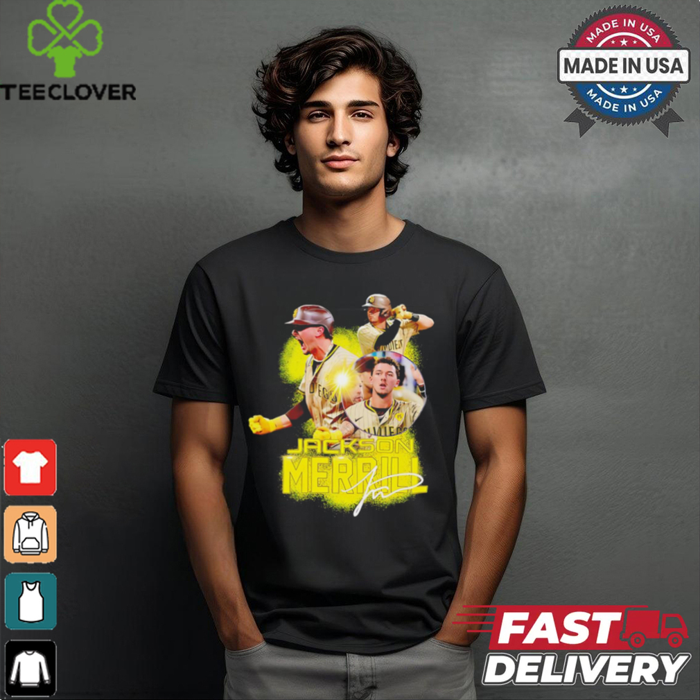 Jackson Merrill San Diego Padres outfielder signature shirt Jackson Merrill San Diego Padres outfielder signature shirt