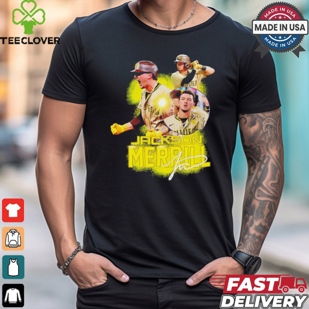 Jackson Merrill San Diego Padres outfielder signature shirt Jackson Merrill San Diego Padres outfielder signature shirt