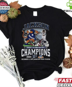 Jackson State Tigers Football Fan 2024 Cricket Celebration Bowl Champions T Shirt