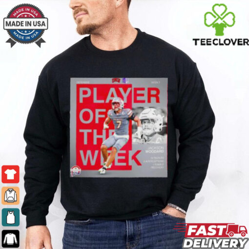 Jackson Woodard UNLV Rebels Defensive Player of the Week poster 2024 hoodie, sweater, longsleeve, shirt v-neck, t-shirt