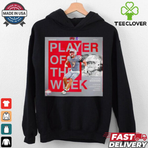 Jackson Woodard UNLV Rebels Defensive Player of the Week poster 2024 hoodie, sweater, longsleeve, shirt v-neck, t-shirt