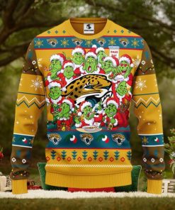 Jacksonville Jaguars 12 Grinch Xmas Day Christmas Ugly Sweater