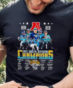 Jacksonville Jaguars 2023 AFC South Division Champions signatures shirt