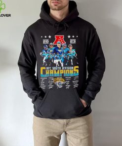 Jacksonville Jaguars 2023 AFC South Division Champions signatures hoodie, sweater, longsleeve, shirt v-neck, t-shirt