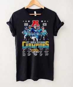 Jacksonville Jaguars 2023 AFC South Division Champions signatures hoodie, sweater, longsleeve, shirt v-neck, t-shirt