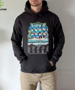Jacksonville Jaguars 30th anniversary 1993 2023 thank you for the memories hoodie, sweater, longsleeve, shirt v-neck, t-shirt