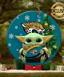 Jacksonville Jaguars Baby Yoda NFL Personalized 2023 Holiday Gifts Christmas Decorations Ornament