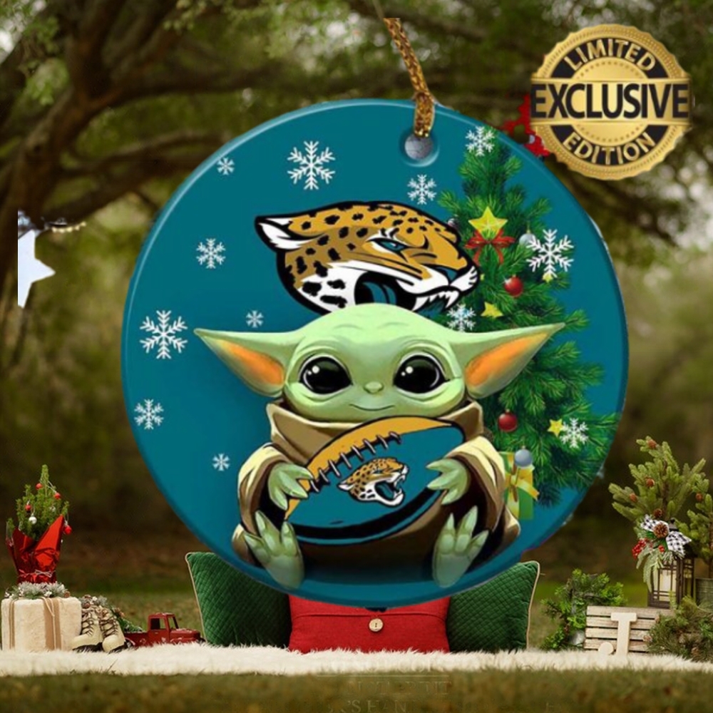 Jacksonville Jaguars Baby Yoda NFL Personalized 2023 Holiday Gifts Christmas Decorations Ornament Jacksonville Jaguars Baby Yoda NFL Personalized 2023 Holiday Gifts Christmas Decorations Ornament