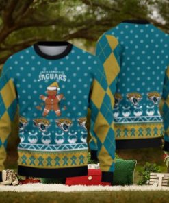 Jacksonville Jaguars Christmas Gingerbread Man Ugly Christmas Sweater Cute Christmas Gift