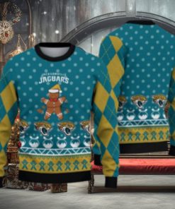 Jacksonville Jaguars Christmas Gingerbread Man Ugly Christmas Sweater Cute Christmas Gift