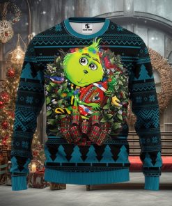 Jacksonville Jaguars Grinch Hug Christmas Ugly Sweater