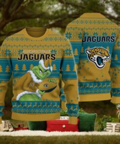 Jacksonville Jaguars Grinch Ugly Christmas Sweater