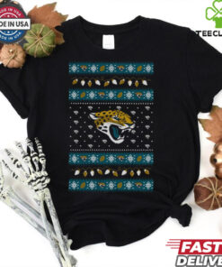 Jacksonville Jaguars Holiday Lights Sweater Long Sleeve T Shirt