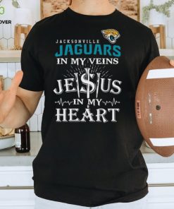 Jacksonville Jaguars In My Vien Jesus In My Heart Logo Shirt