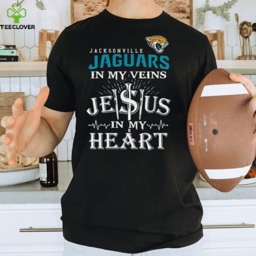 Jacksonville Jaguars In My Vien Jesus In My Heart Logo Shirt