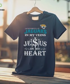 Jacksonville Jaguars In My Vien Jesus In My Heart Logo Shirt